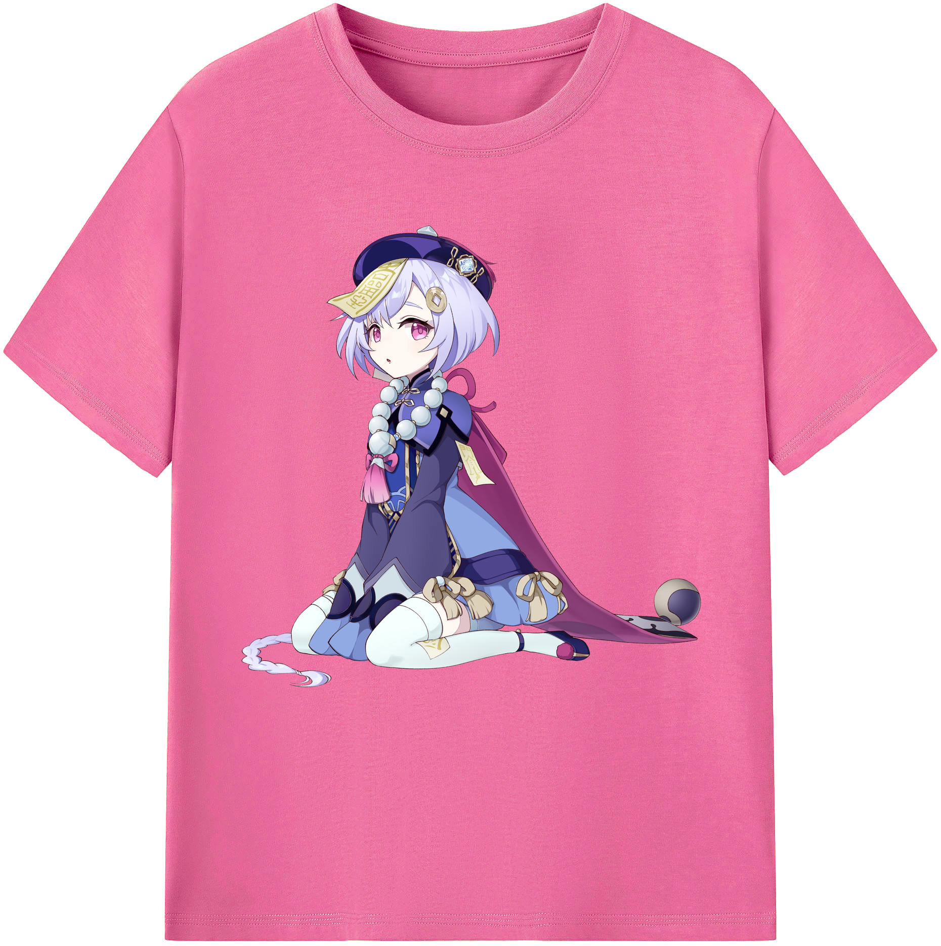 げんし神 七七 なな  genshin Nana レディースカジュアルプリントTシャツ（綿100％）